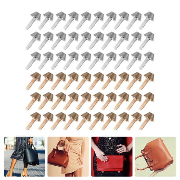 Raindrops 200Pcs DIY Two-Legged Rivets for Bag Accessories Assorted Color Premium Alloy