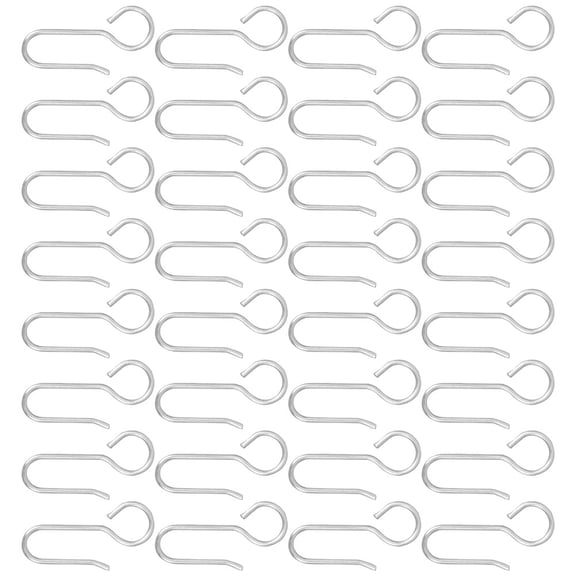 Raindrops 200pcs Metal Ceiling Curtain Hooks Curtain Track Glider Hooks Curtain Hanging Hooks Curtain Hanging Hooks Curtain Wire Hooks