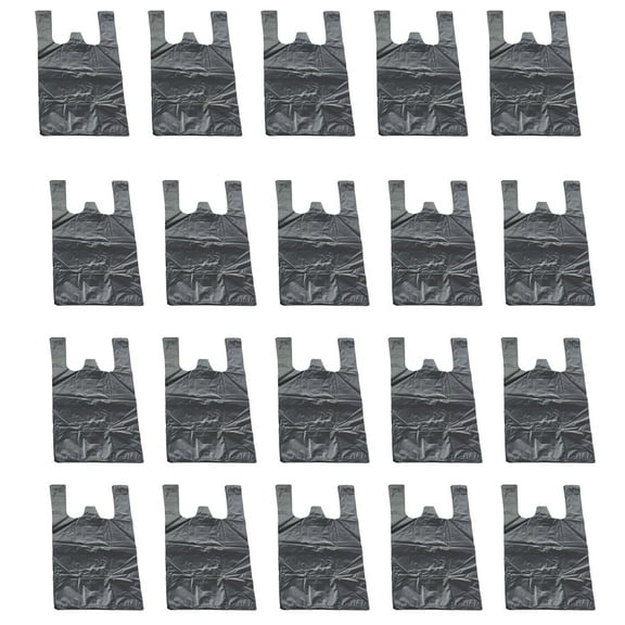 Raindrops 200pcs Black Personal Disposal Bags PE for Home Sanitary Waste Pet Litter Small Garbage 3.5x6.5 Inches