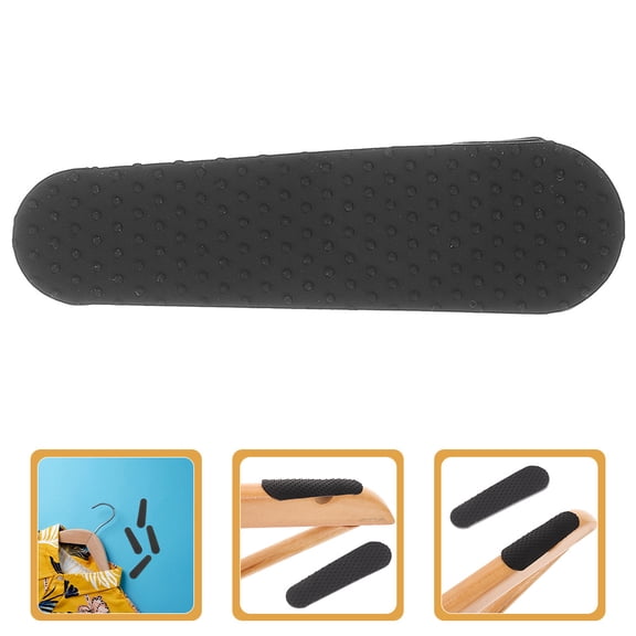 Raindrops 200pcs Silicone Non-Slip Hanger Grips Adhesive Strips with Fins for Clothes Hangers Closet Accessories Protect Garments from Creasing