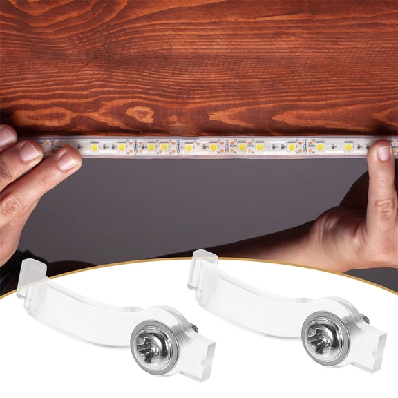 Raindrops 200pcs Transparent Led Strip Mounting Brackets Light Strip Connector Transparent Led Strip Mounting Brackets Light Clips Led Strip Light Holder Clips