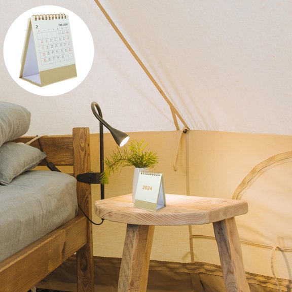 Raindrops 2024 Small Flip Desk Calendar for Daily Paper Use, Ideal for Home and Office Planning