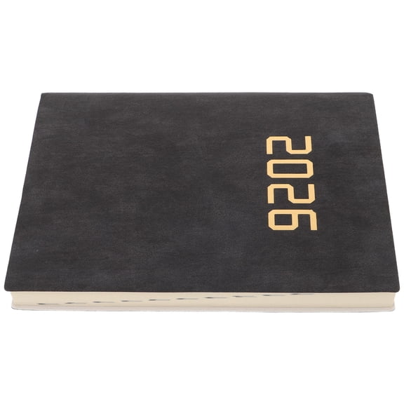 Raindrops 2026 Black Holographic Planner for Efficient Time Management