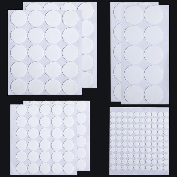 Raindrops 204 Pcs Double Sided Tape Dots Balloons Self Adhesive Dots Poster Tapes Scrapbook Stickers Removable Dots