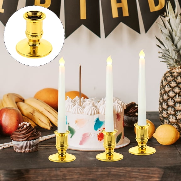 Raindrops 20PCS Candle Base Plastic Traditional Dinner Candlesticks Pillar Candle Holder