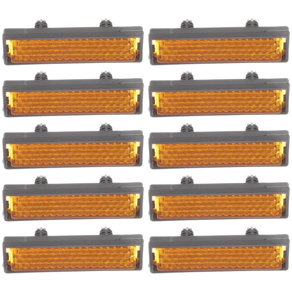 Raindrops Rectangular Bike Front Back Reflectors Plastic 20Pcs 1.97X0.79X0.59in