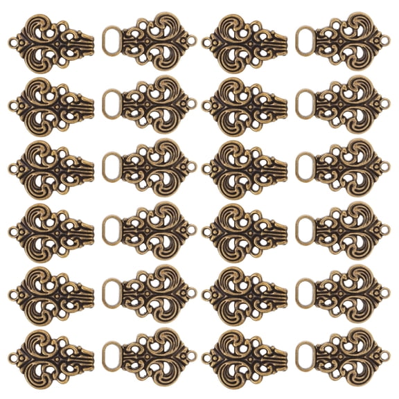 FOMIYES Retro Metal Shawl Clips Multi Vintage Fastener for Clothing 20Pairs