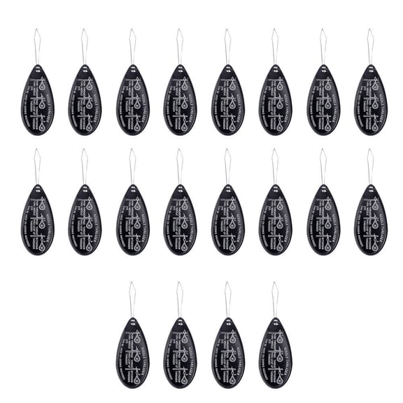 FOMIYES 20Pcs Black Metal Needle Threader Tool with Easy Push Wire Loop Perfect for Sewing Needle Threading
