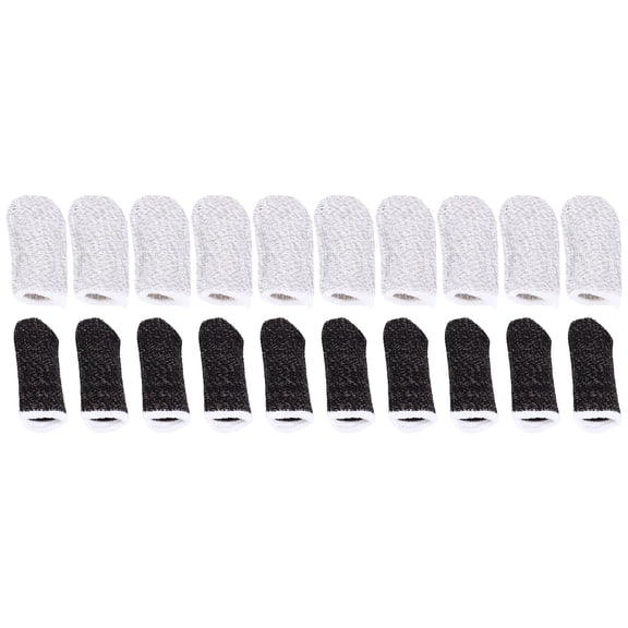 FOMIYES 20Pcs Anti Sweat Game Finger Sleeve Assorted Color Breathable Thumb Covers