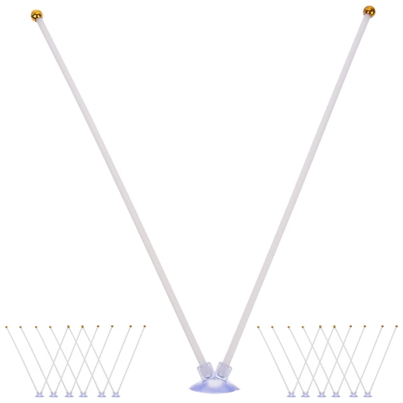 Raindrops 20Pcs Car Flagpole Stand with Suction Cup for Windproof and Adjustable Height