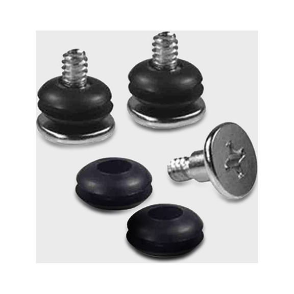 DEMACRIO Computer Hard Drive Screws Metal Black 20Set 0.4X0.4X0.1In