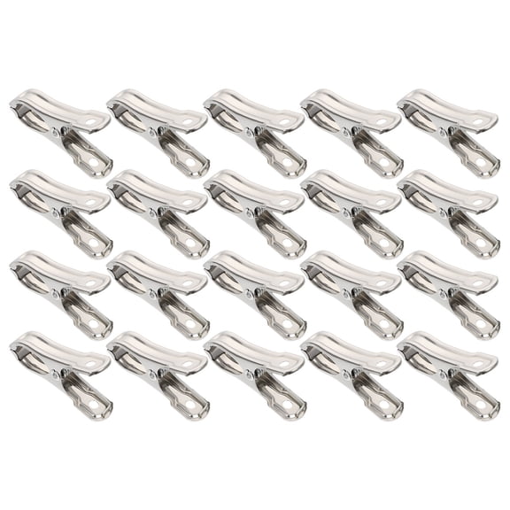 Raindrops 20Pcs Strong Spring Stainless Steel Plant Cover Clips for Garden Net Fixing