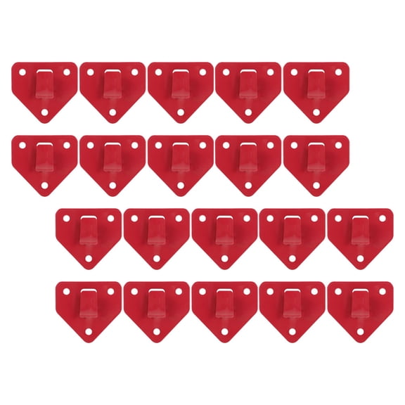 Raindrops 20Pcs Fire Extinguisher Wall Mount Hooks Red Metal Brackets Durable Extinguisher Holder for Home Use