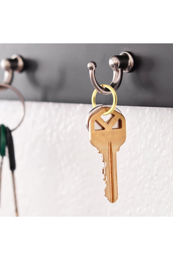 20Pcs Golden Metal Key Rings Portable Split Rings Durable Key Chain for DIY Craft Decoration