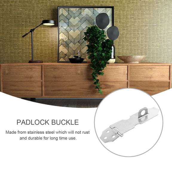 Raindrops 20Pcs Heavy Duty Stainless Steel Door Clasp Hasp with Staple for Padlock Locking