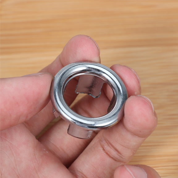 Raindrops 20Pcs Sink Overflow Ring Silver Basin Overflow Cover for Bathroom and Kitchen Easy Installation