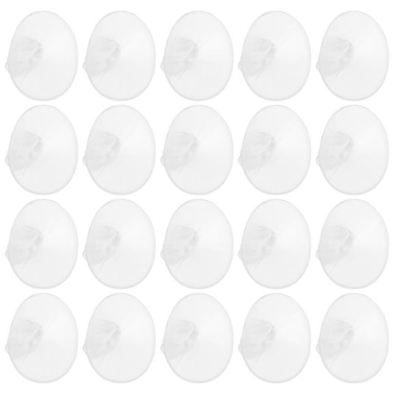 Raindrops Oxygen Pump Hose Fixators, White PVC, Compact, Safe for Fish Tanks, 20Pcs