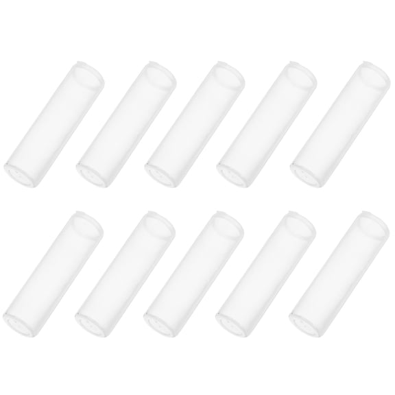 Raindrops 20Pcs Transparent Plastic Coin Tubes Clear Round Storage Container Organizer for Quarters Dollar Coins