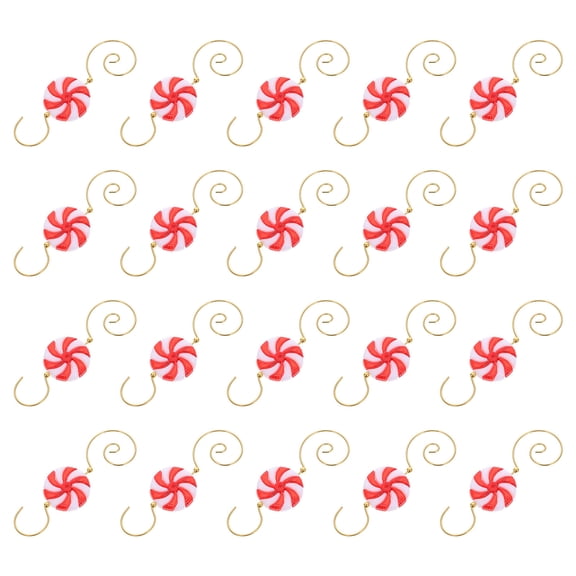 FOMIYES Outdoor Xmas Hooks Decorative Pendant Iron 20 Pcs 3.1in