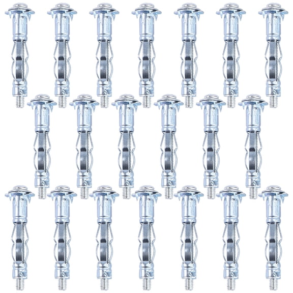 Raindrops 20-Pack Hollow Wall Anchors Steel Metal Toggle Fixings for Drywall Plasterboard Projects and Home Improvement
