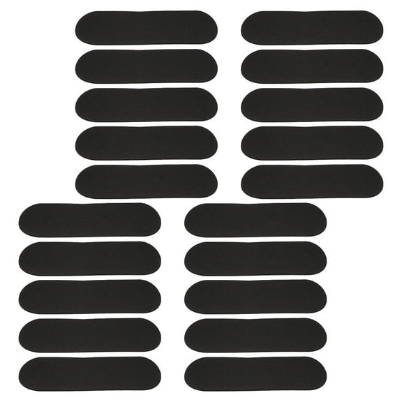 20pcs Mini Finger Skateboard Anti Slip Stickers Black Foam Grip Tape for Fingerboards Skateboard Accessories for Kids