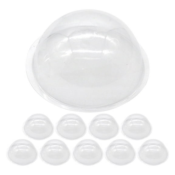 Raindrops 20pcs Clear Plastic Half Dome Ornament for Crafts and Home Decor Ideal for Snow Globe Replacement and Candy Holder Small Cloche Display Case