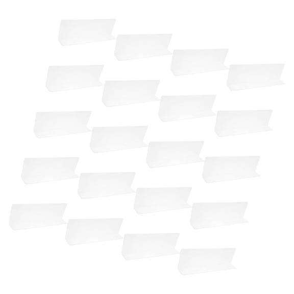 CHICHUMID Shelf Dividers Transparent for Shelves Space Organization 20Pcs