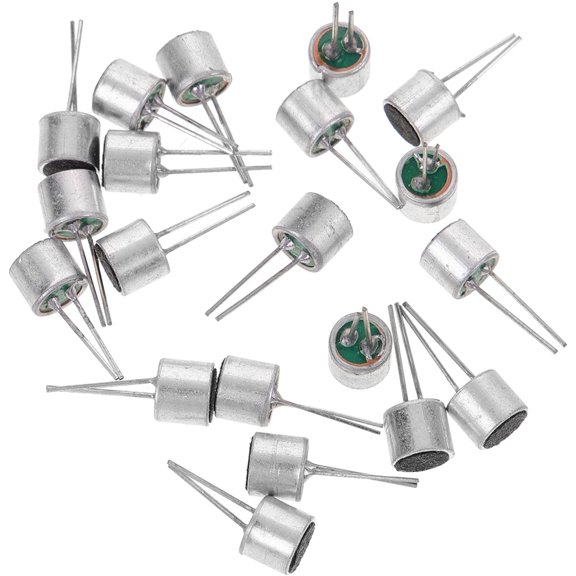 Raindrops Cylindrical Electret Condenser Microphone Pickup 20Set with Pins for Clear Sound and Light Control