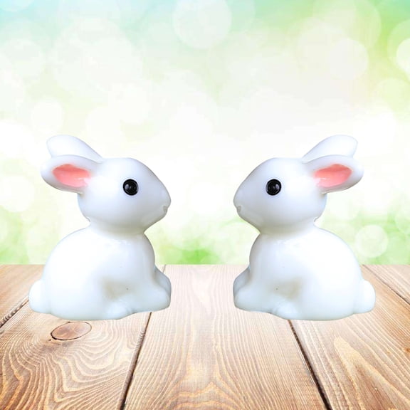Raindrops Set of 20 White Miniature Figurines for Garden Decor, Synthetic Resin Collectibles, Perfect Gardening Props
