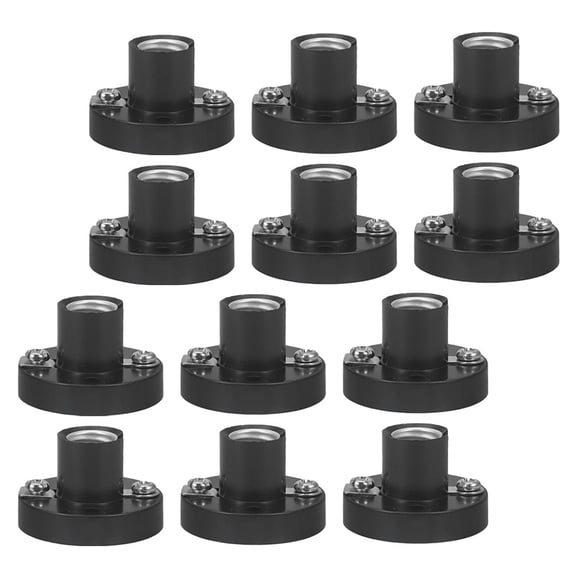 Raindrops 20pcs Miniature Screw Base Mini Lamp Holder Light Socket for DIY Lighting Small Screw Light Socket Round Base Bulb Holder for Physical Projects