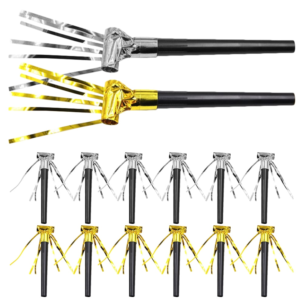 Raindrops 20pcs Party Blowouts Horns For Sporting Events New Year Party Fringed Noisemaker Favors Noisemakers Blowouts Whistles Birthday Party Blowers