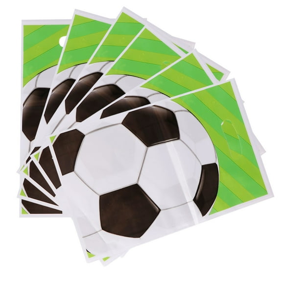 Raindrops Party Treat Bags Soccer Ball Design for Articles Storage and Birthday Events