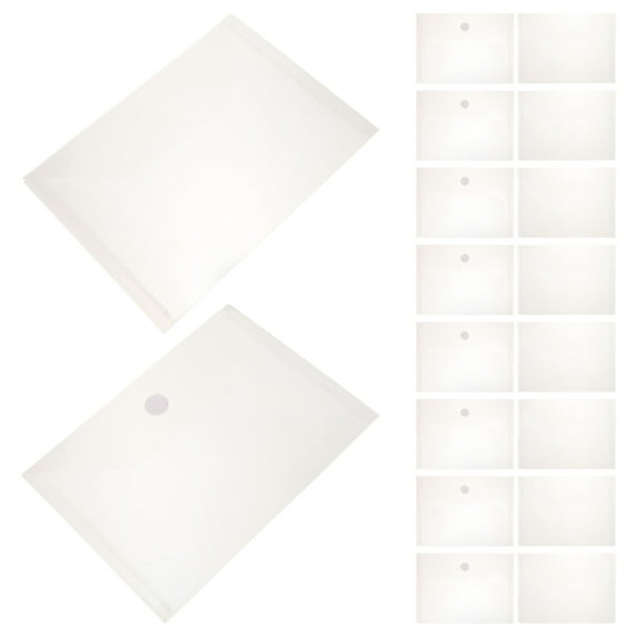 Raindrops 20pcs Plastic File Folders Transparent Folder Organization for