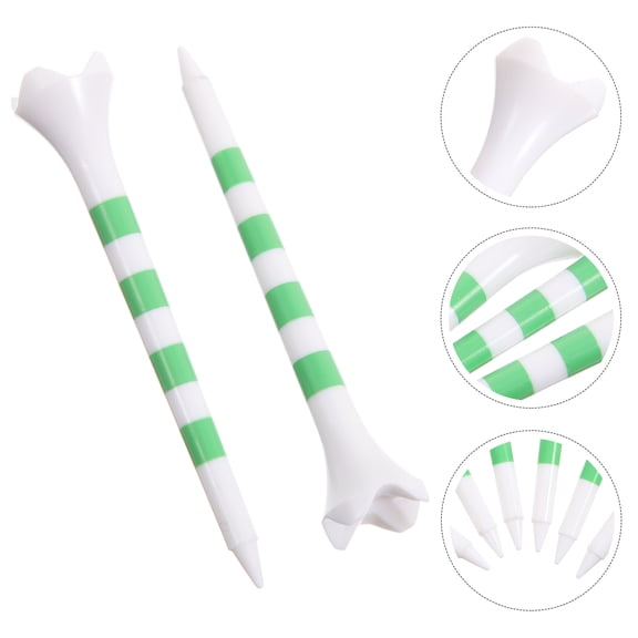 SEWACC 20-Pack Professional Golf Tees Assorted Colors Plastic for Golf Practice and Play
