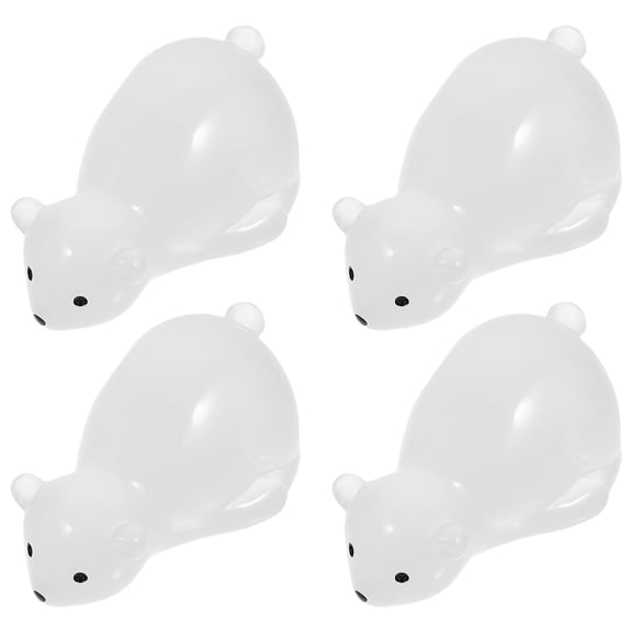 Raindrops Cute Miniature Bear Figurines for Crafts and Decoration Resin Material Assorted Color 20 Pcs