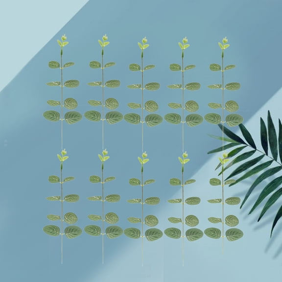 Raindrops 20pcs Resin Simulation Japanese Sashimi Seafood Leaf Decoration Lifelike Green Plants for Sushi Dish Decor Green