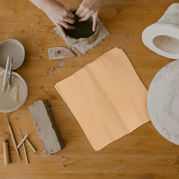 Raindrops 20pcs Thick Precut Pottery Paper Sheets, Greaseproof Craft Material for Handicrafts, Projects and Art Creations