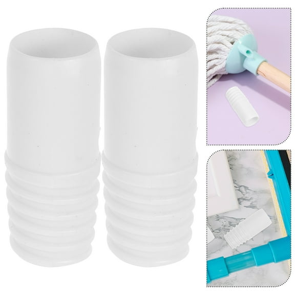 Raindrops 20pcs Thread Tip Replacement Broom Handle Part Handle Tips For Extension Poles Duster Handle Part Connector Mop Extension Pole End Tip