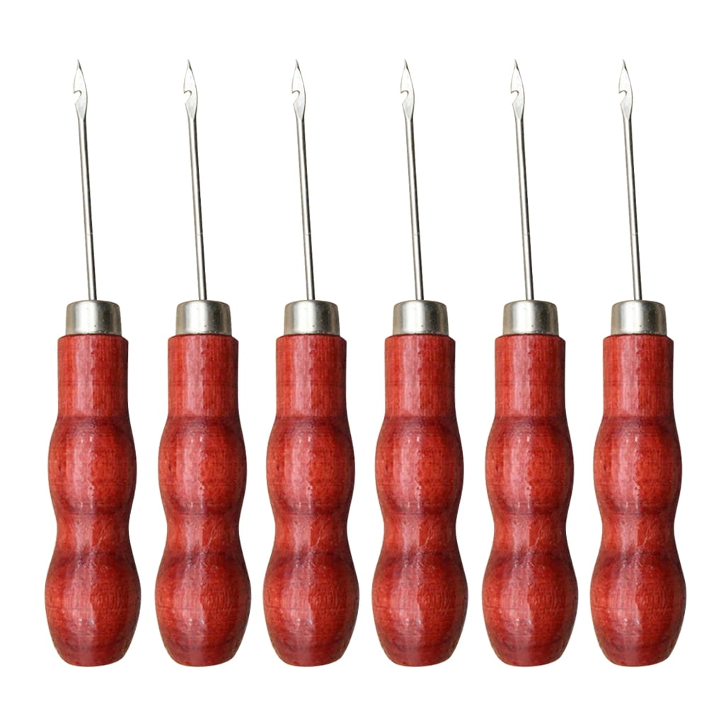 Raindrops 20pcs Wooden Handle Sewing Needles Double Gourd Awl Crochet ...