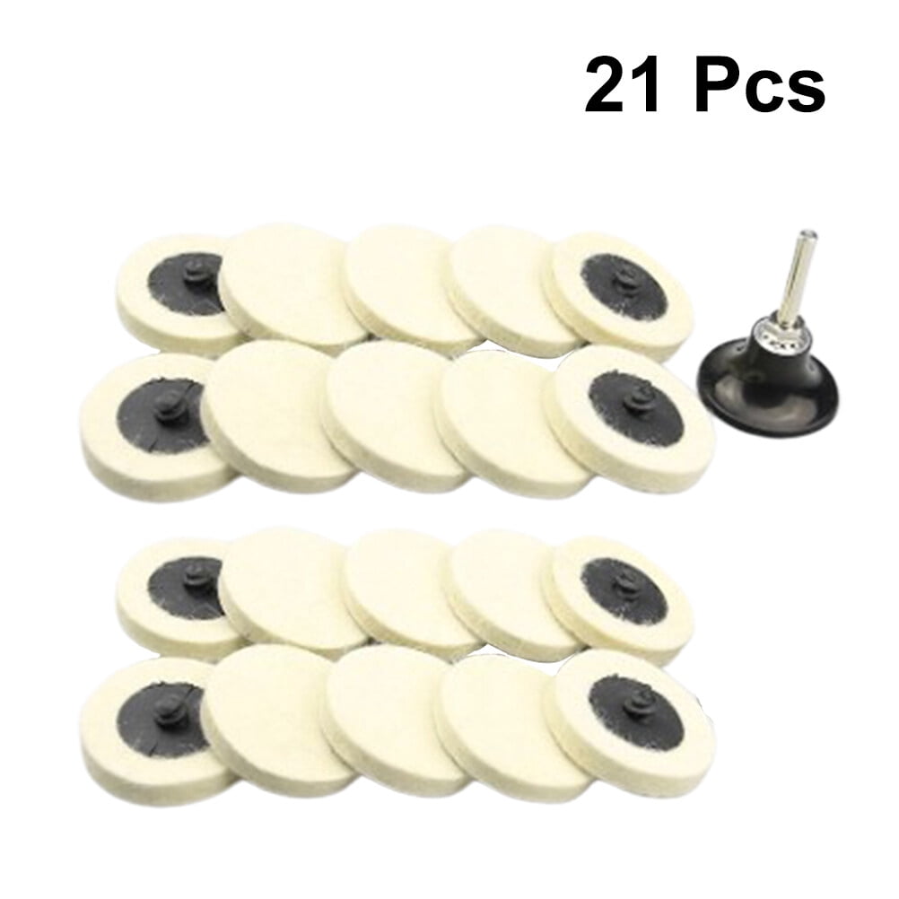 Raindrops 21 Pcs/Set Torque Plate Compressed Wool Wheel Polishing Tool ...