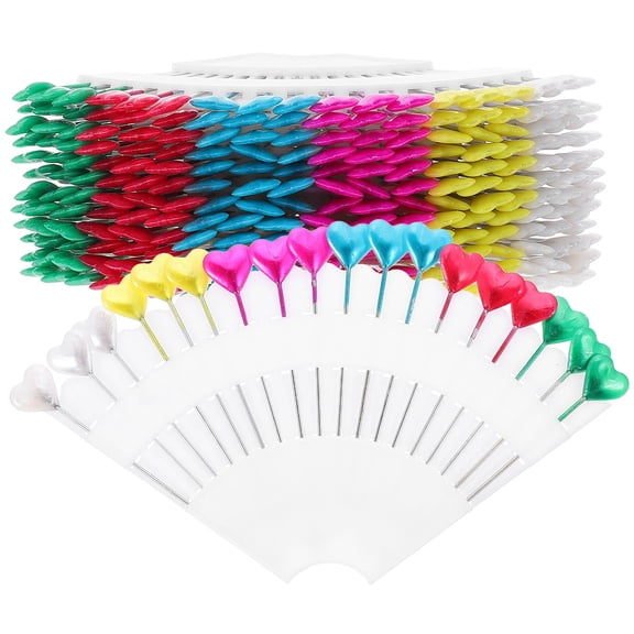 Raindrops 216Pcs Heart Sewing Pin Assorted Color Straight Diy Crafts Handicraft Lovers
