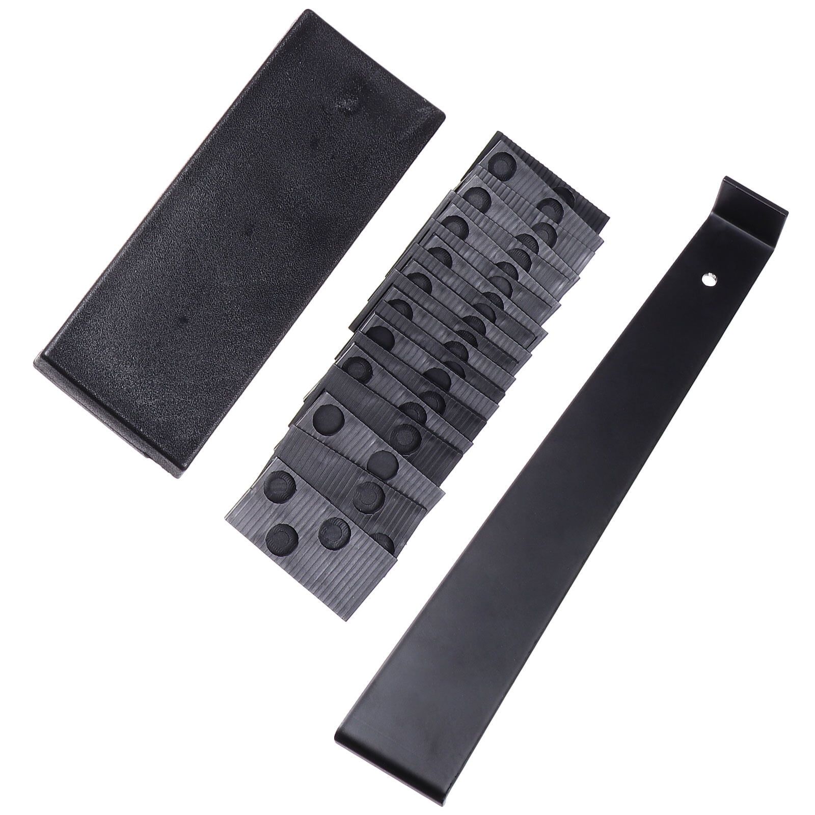 Raindrops  22 Pcs Floor Spacers Flooring Installation Tool Cabinet Hole Drilling Template Black