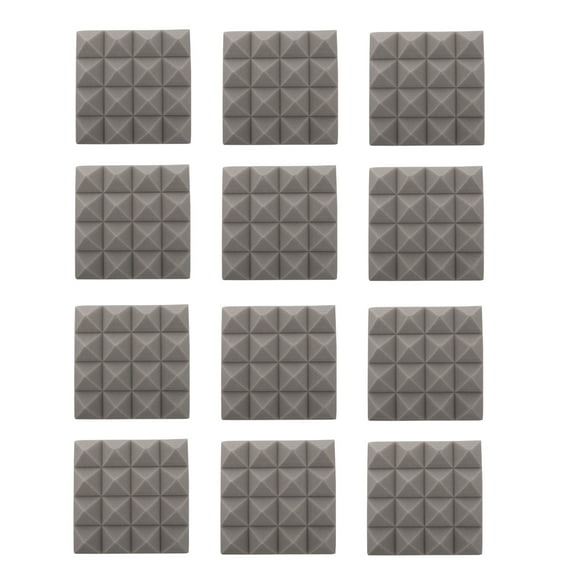 Raindrops 22Pcs Noise Reductions Sound Insulation Boards for Recording Drum Room (Grey)