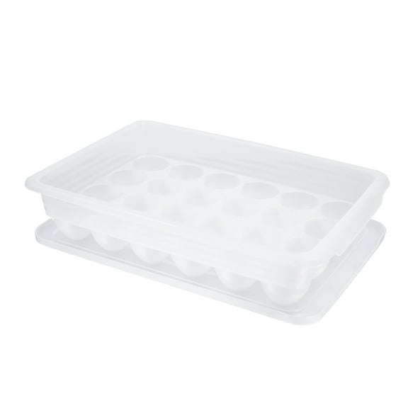 Raindrops 24 Egg Trays Drawer for Refrigerator Fresh Holder Countertop Storage Crate