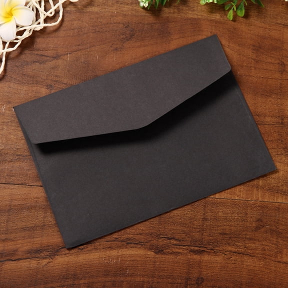 Raindrops 24Pcs Beige White Black Postcard Envelopes for Birthday Party Invitations