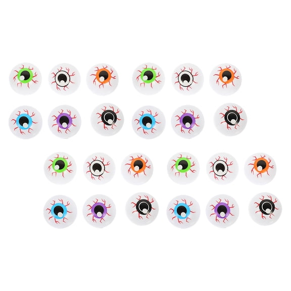 Raindrops 24Pcs Realistic Plastic Eyeball Decorations for Assorted Color Party Supplies