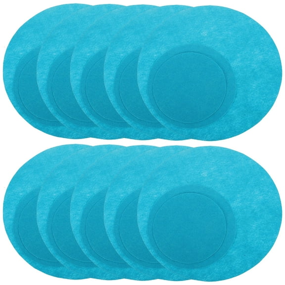 Raindrops Dinner Plate Dish Protectors Felt Lake Green 24Pcs 10x10in