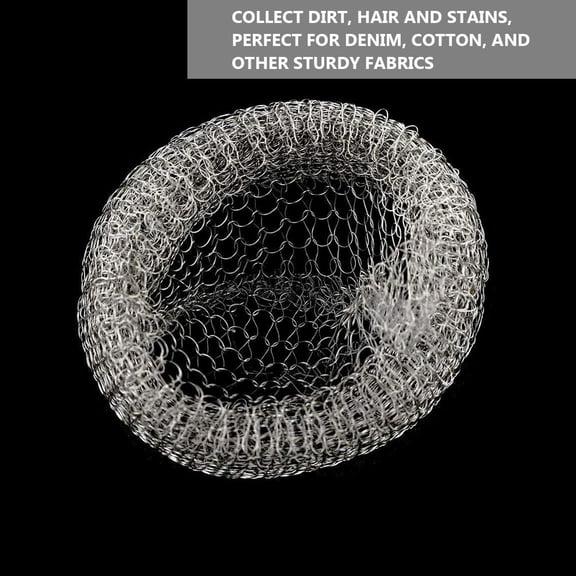 24PCS Metal Mesh Strainer Hose Lint Traps for Washing Machine Washer Sink Hose Filter Laundry Water