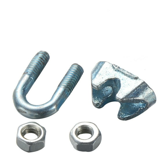 Raindrops 24Pcs Zinc Galvanized Wire Cable Clamps with Easy Attach Remove Reuse Design