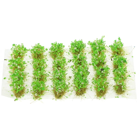 Raindrops 24Pcs Simulation Grass for Diy Decoration and Model Train Railway Miniature Base Hobbyists